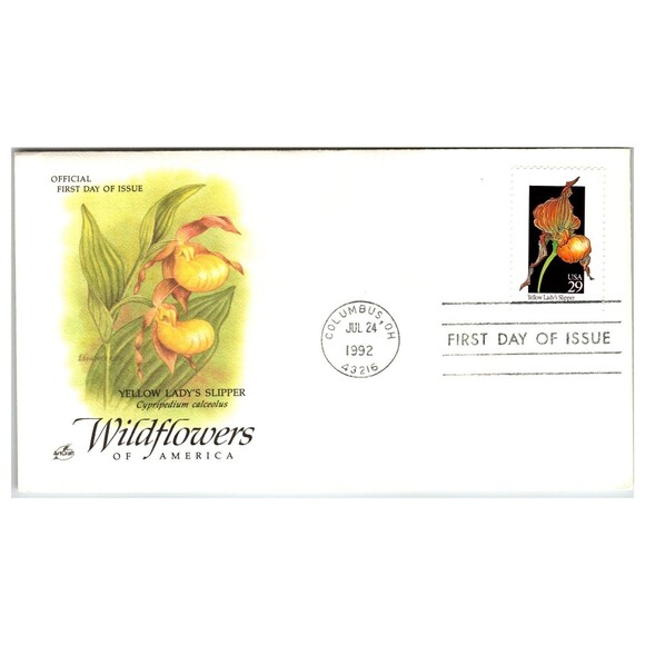 Other - Scott #2633 Yellow Lady's Slipper 1992 First Day Cover FDC Artcraft
